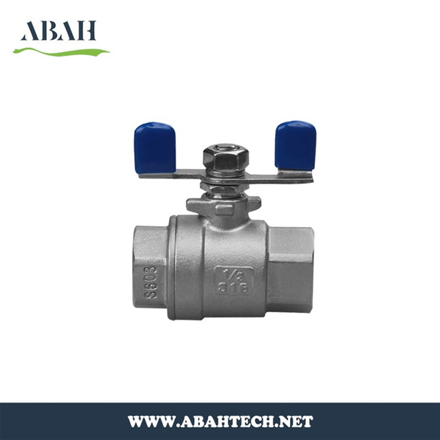 2PC Ball Valve With Butterfly Handle