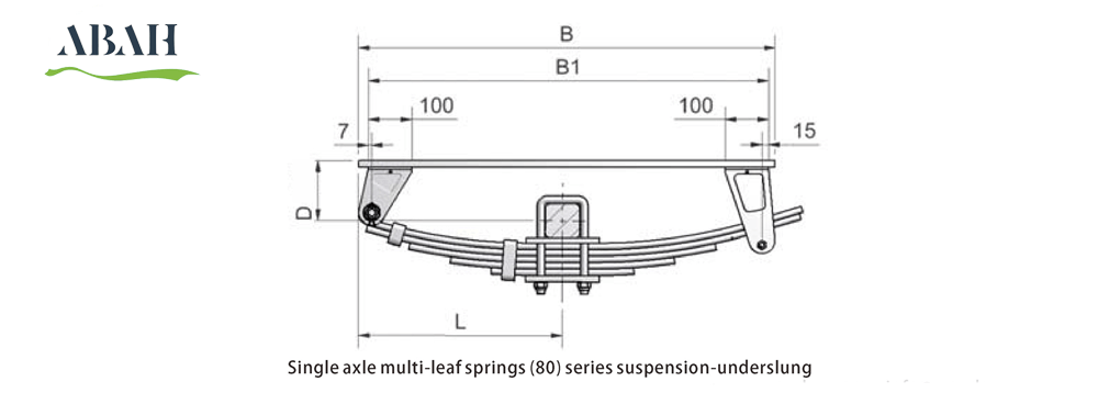 Agricultural suspension 80 underslung