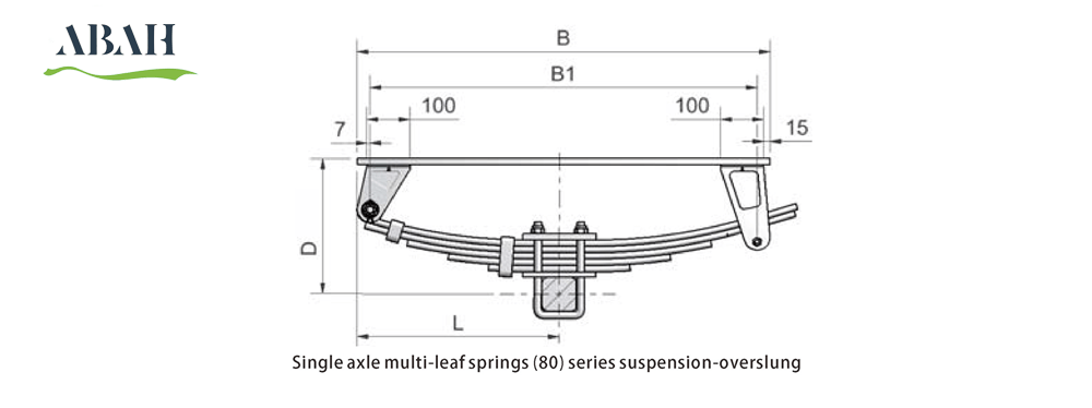 Agricultural-suspension 80 single axle